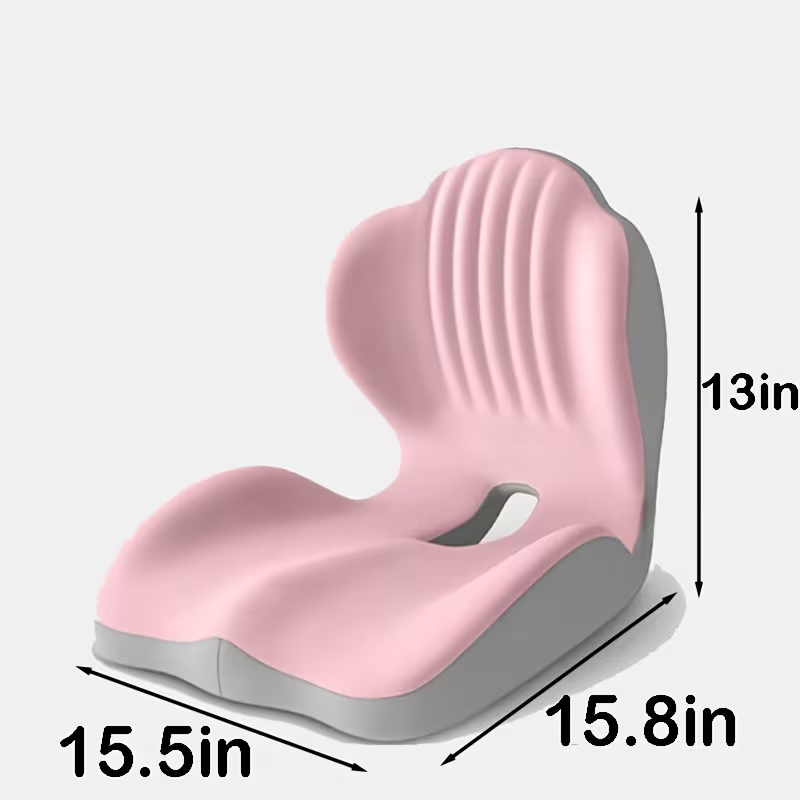 Ergonomic Memory Foam Lumbar Support & Seat Cushion Set | Breathable Back Support for Office, Driving & Long Sitting | Relief & Comfort Gift