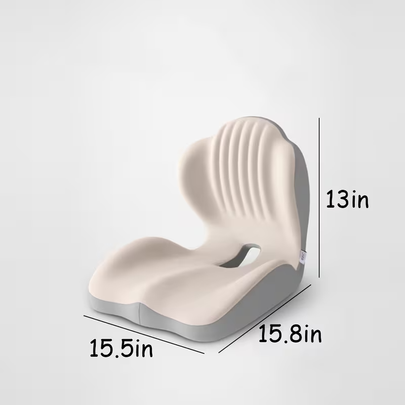 Ergonomic Memory Foam Lumbar Support & Seat Cushion Set | Breathable Back Support for Office, Driving & Long Sitting | Relief & Comfort Gift
