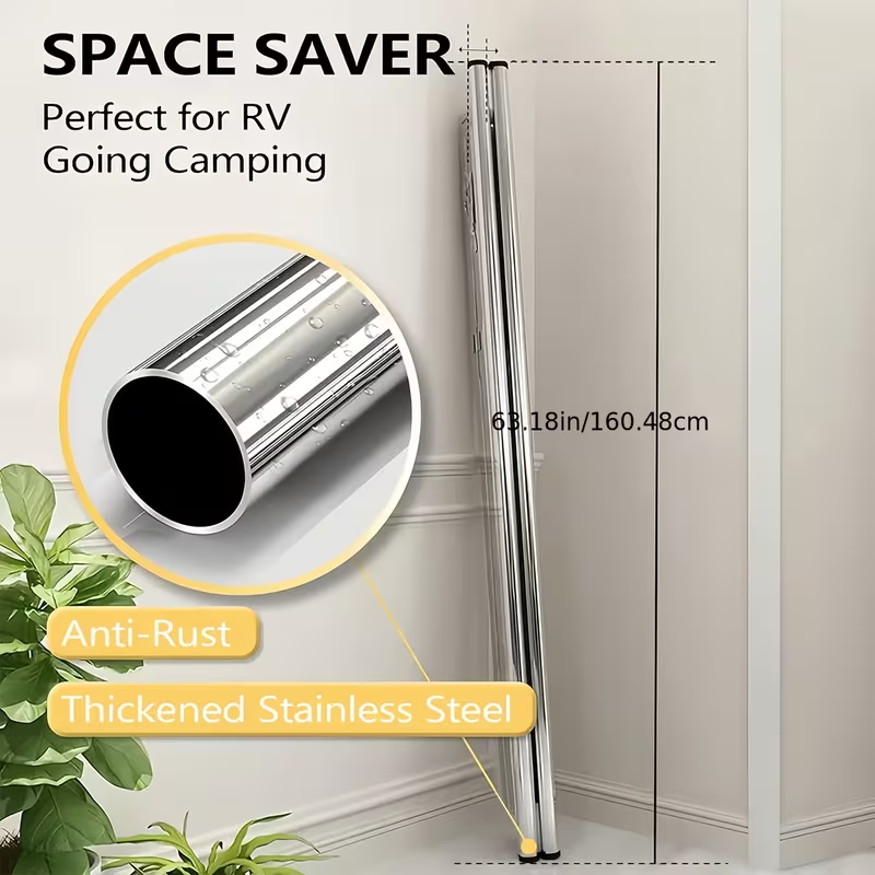 Heavy-Duty X-Frame Clothes Drying Rack | Retractable & Foldable Metal Laundry Rack | Indoor & Outdoor Space-Saver