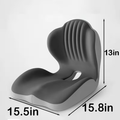 Ergonomic Memory Foam Lumbar Support & Seat Cushion Set | Breathable Back Support for Office, Driving & Long Sitting | Relief & Comfort Gift