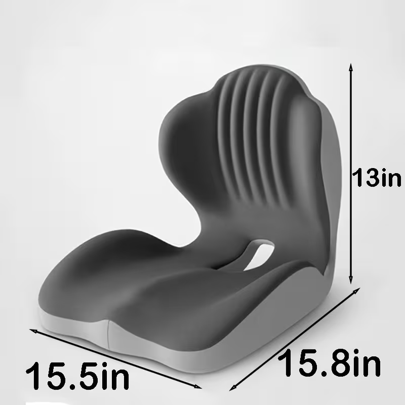 Ergonomic Memory Foam Lumbar Support & Seat Cushion Set | Breathable Back Support for Office, Driving & Long Sitting | Relief & Comfort Gift