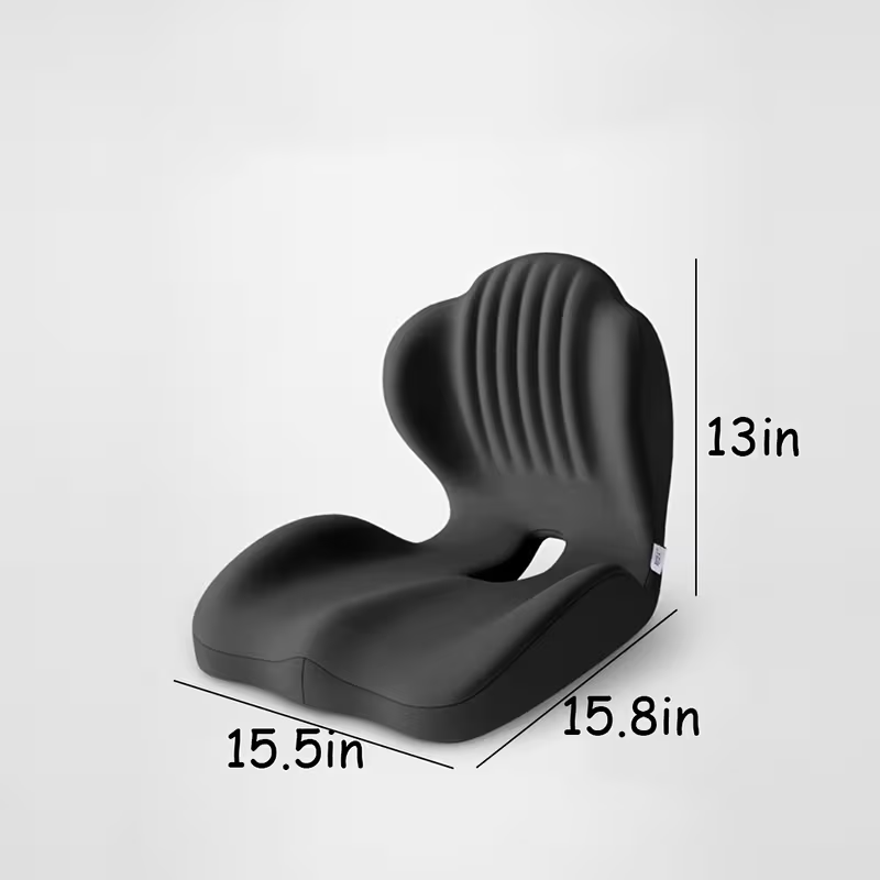 Ergonomic Memory Foam Lumbar Support & Seat Cushion Set | Breathable Back Support for Office, Driving & Long Sitting | Relief & Comfort Gift