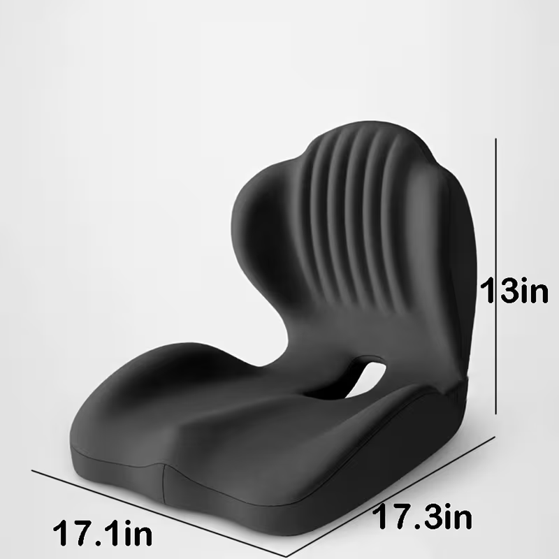 Ergonomic Memory Foam Lumbar Support & Seat Cushion Set | Breathable Back Support for Office, Driving & Long Sitting | Relief & Comfort Gift