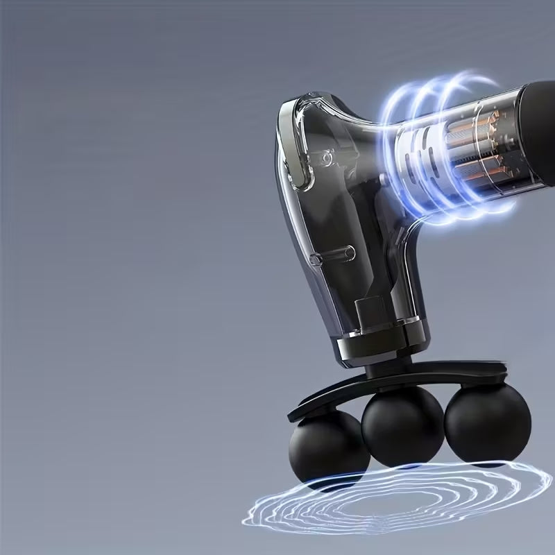 Long-Handle Deep Tissue Percussion Massager - Handheld Back & Muscle Recovery Tool