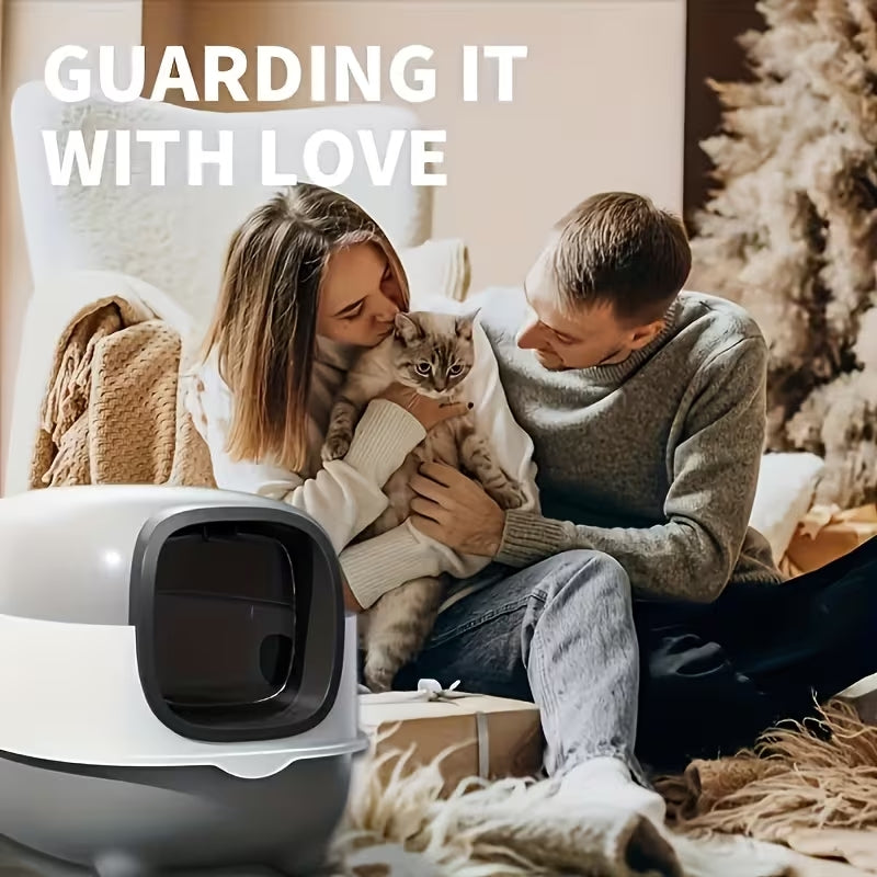 Premium Foldable Enclosed Cat Litter Box | Drawer-Style Design for Easy Cleaning | Anti-Tracking Top Exit & Scoop Included | Ideal for Small to Medium Cats
