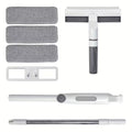 Professional 3-in-1 Window Cleaning Kit | Telescopic Extendable Pole with Spray & Water Collection Tank | Streak-Free Glass Cleaner for High Windows, Showers & Cars