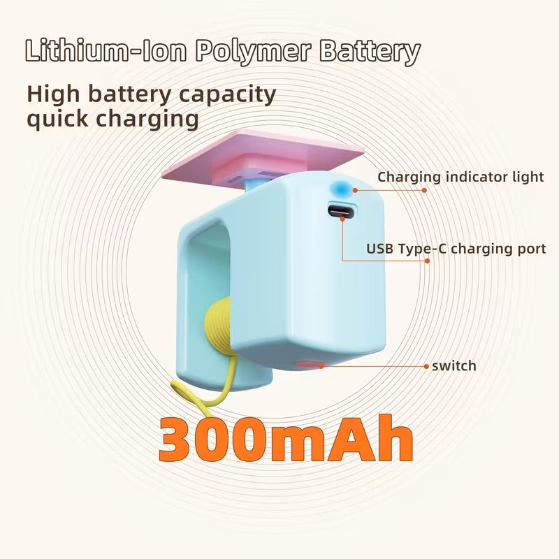 USB Rechargeable Automatic Swing Door Cat Toy | Interactive Hanging Feather & Ball Teaser | Smart Motion Toy for Indoor Cats & Kittens