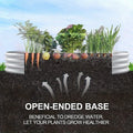 Large Oval Galvanized Raised Garden Bed - Rust-Resistant Outdoor Metal Planter Box