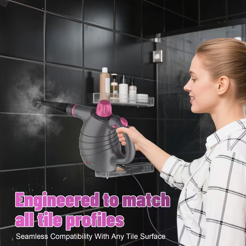 1050W Handheld Multi-Purpose Steam Cleaner | 12-Piece Accessory Kit | Chemical-Free Deep Cleaning for Home, Car & Furniture