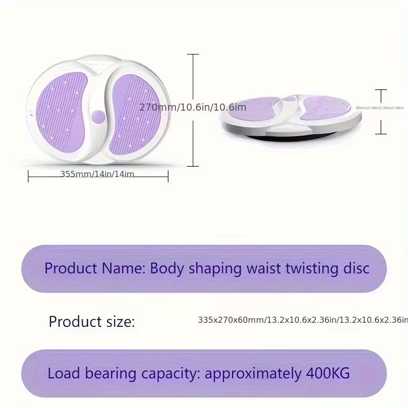 3D Yoga Twist Board - 350kg Heavy-Duty Waist Twisting Disc for Home Fitness & Core Workout