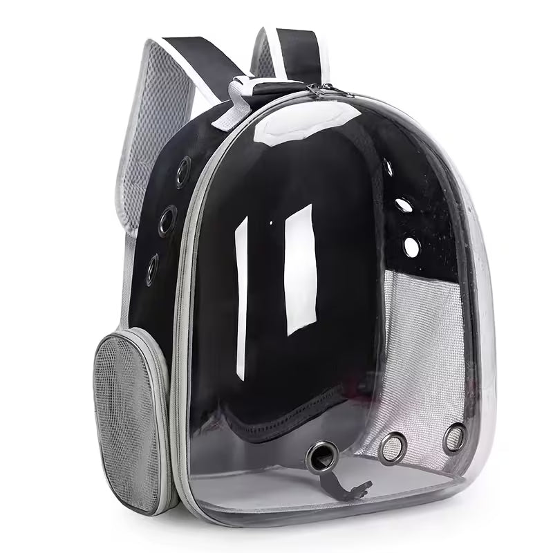 Premium Panoramic Transparent Pet Backpack | Breathable Space Capsule Carrier | Airline Approved Travel Bag for Cats & Small Dogs