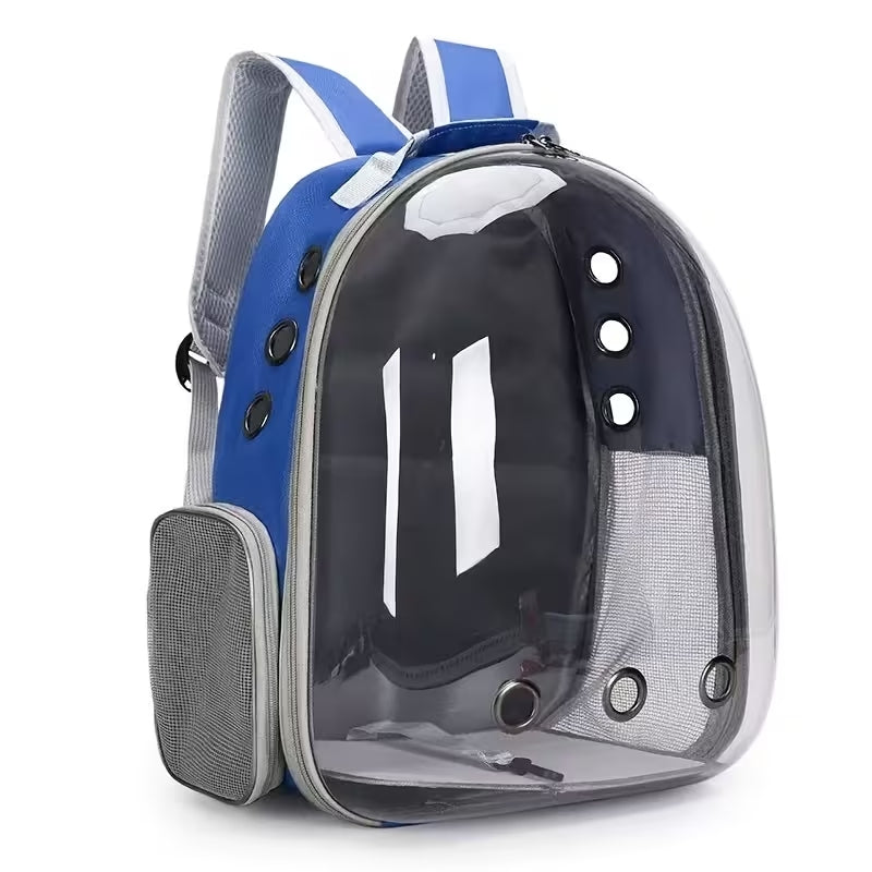 Premium Panoramic Transparent Pet Backpack | Breathable Space Capsule Carrier | Airline Approved Travel Bag for Cats & Small Dogs