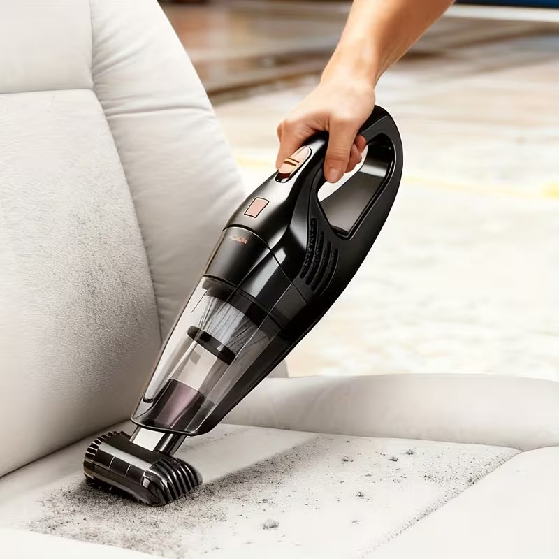 High-Power Cordless Handheld Vacuum | 4KPa Super Suction Mini Portable Cleaner | USB Rechargeable for Home, Car & Office